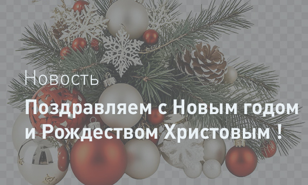 Поздравляем Новым 2026 годом и Рождеством Христовым!
